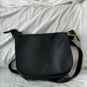Coach Black Leather Shoulder Bag